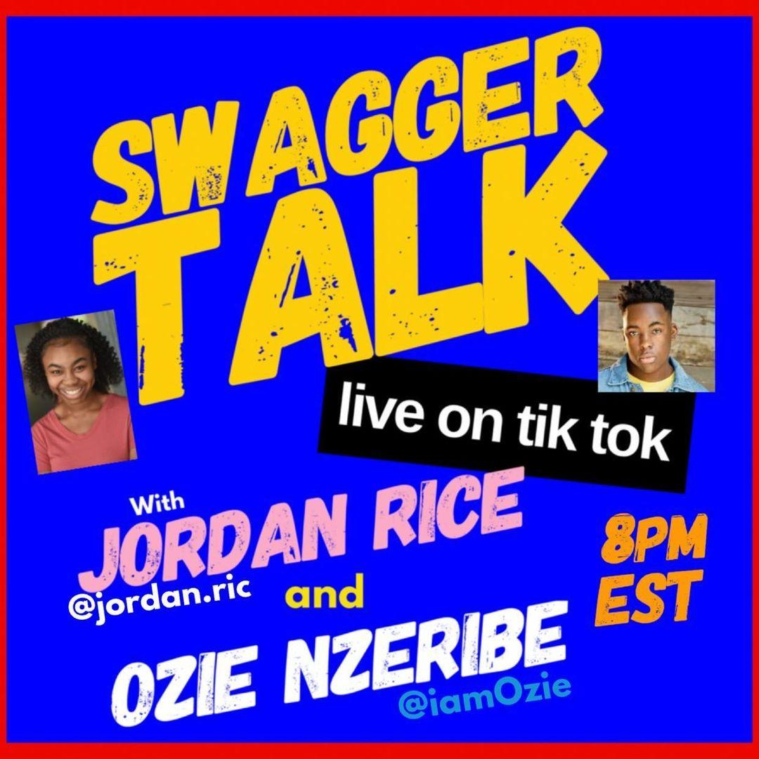 THESEANBAKER's tweet photo. Who's Lock'n In Tonight??
#Swaggertalk with @actressjrice & Ozie On #TikTok
#swaggerfamily #Swagger #Swaggeron3 ππΏππΏ https://t.co/AUAduTmB1x