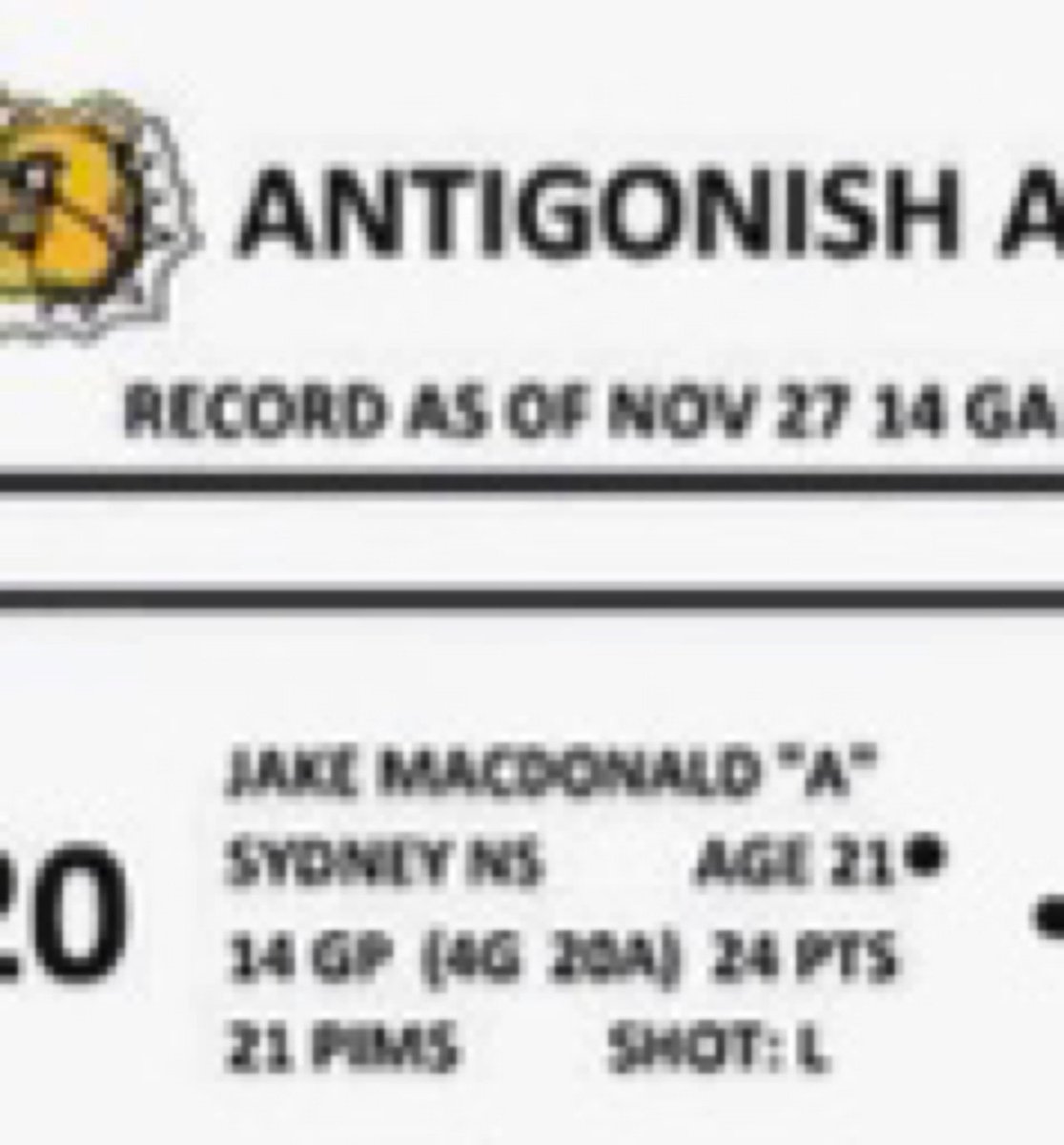 CoachDarrylmac's tweet photo. What is @jakenbake11_  doing with an odd number of penalty minutes???  He must have done something bad!!! https://t.co/yo50mHu0hM