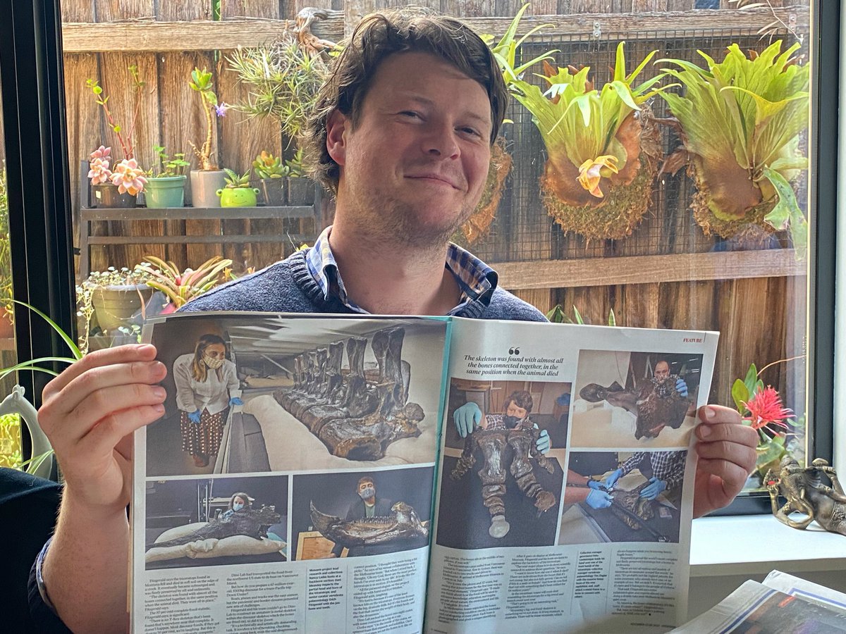 So excited to see the Triceratops at the <a href="/melbournemuseum/">Melbourne Museum</a> when it’s ready! In the meantime here’s one of the assembly crew, Oskar, with a sneak preview of the beast and the crew in yesterdays <a href="/heraldsun/">Duc Huy</a>