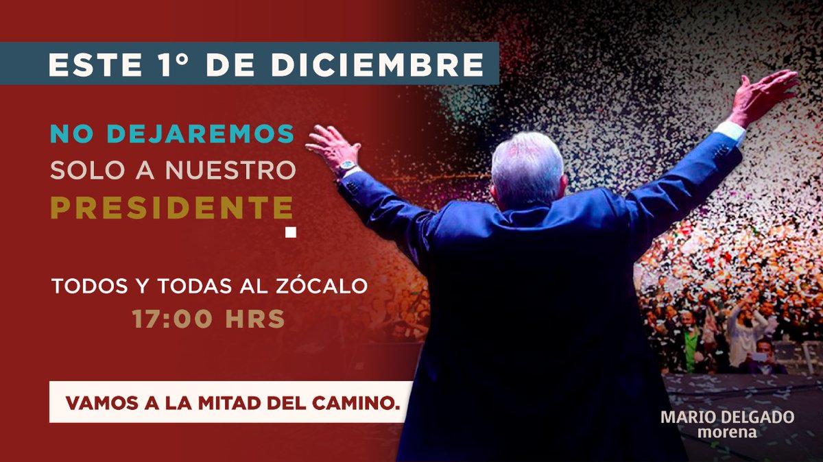 MarBianhi's tweet photo. @lopezobrador_ ¡Qué orgullo! Tenemos mucho que celebrar este 1 de diciembre. 
#EsUnHonorEstarConObrador https://t.co/MyGLNptQOJ