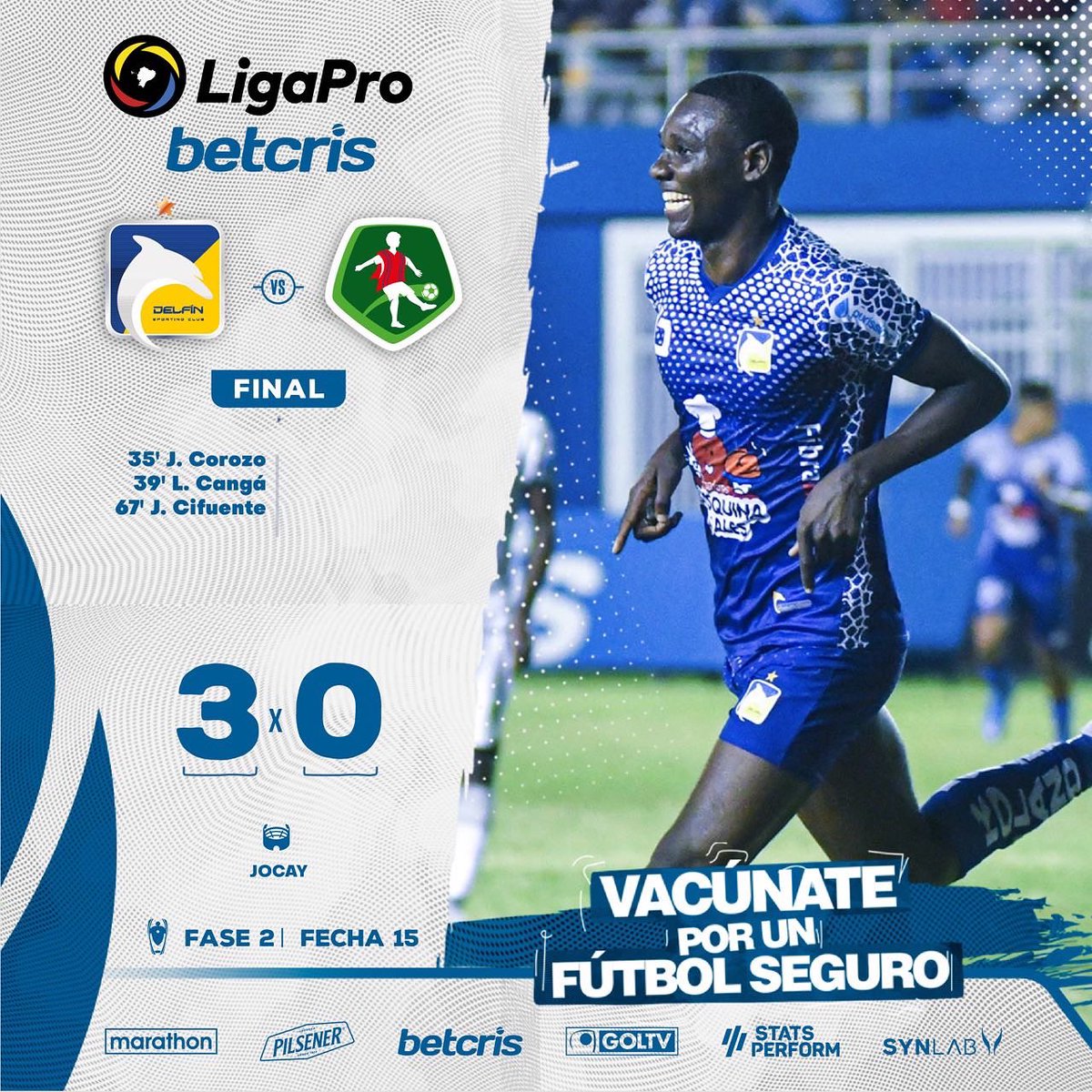 LigaEcuabetec's tweet image. 🏁 ¡Final!⠀⠀⠀⠀⠀⠀⠀⠀
⠀⠀⠀⠀⠀
@CSEmelec 4️⃣-0️⃣ @MantaFutbolClub 
@cdolmedoficial 0️⃣-2️⃣ @Orense_SC ⠀
@GuayaquilCityFC 1️⃣-0️⃣ @Aucas45 ⠀
@DelfinSC 3️⃣-0️⃣ @ClubMushucRuna1 ⠀
 ⠀⠀⠀⠀⠀⠀⠀⠀⠀⠀⠀⠀⠀⠀⠀⠀⠀⠀⠀⠀⠀⠀⠀⠀
#LigaProBetcris 🇪🇨⠀⠀
⠀⠀