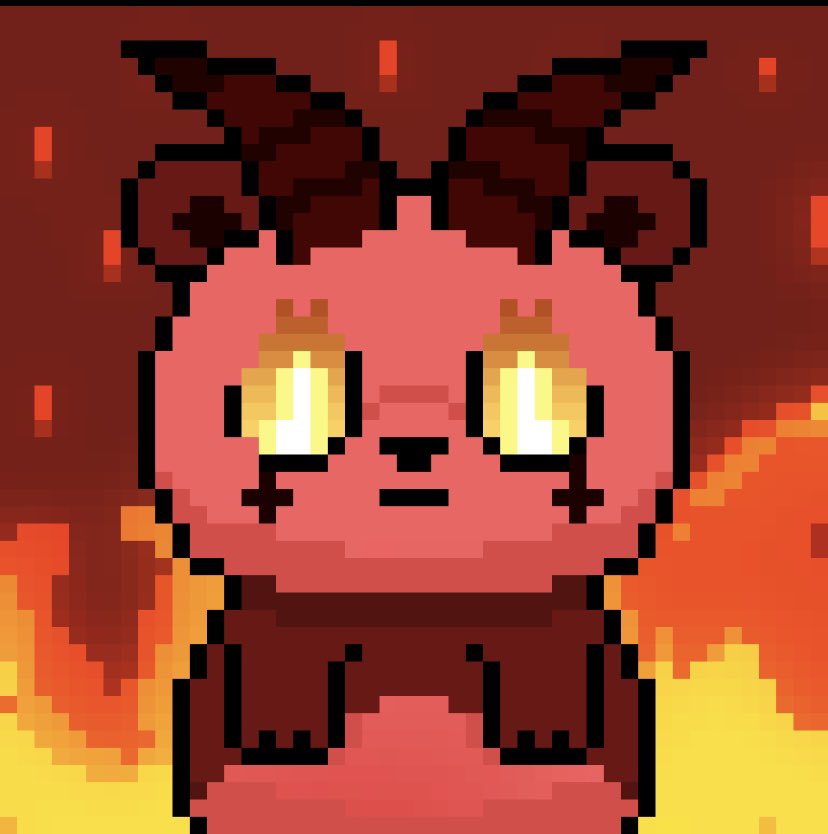 PixelPals_NFT's tweet photo. 1of1 Devil Panda sneak peak. How crazy is this 🤩 #nftcollectors #NFTs #solana https://t.co/dVR9isv7OO