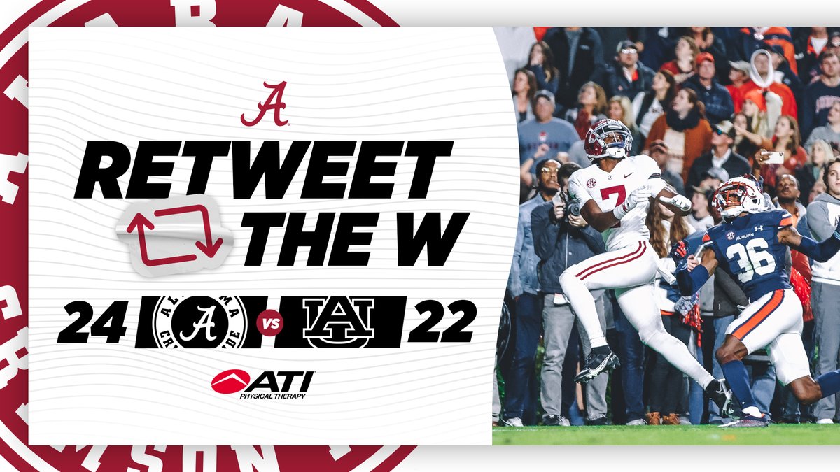 Roll Tide Roll! <a href="/AlabamaFTBL/">Alabama Football</a> drives 97 yards to tie the game and the Crimson Tide stuns Auburn in 4OT! 

#RollTide #IronBowl