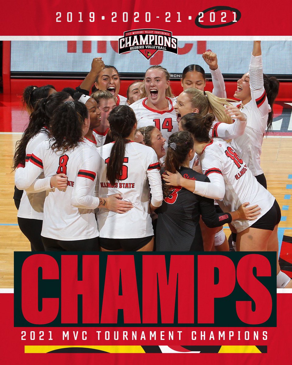 FOR THE THIRD-STRAIGHT YEAR, THE REDBIRDS ARE MVC TOURNAMENT CHAMPS!!!