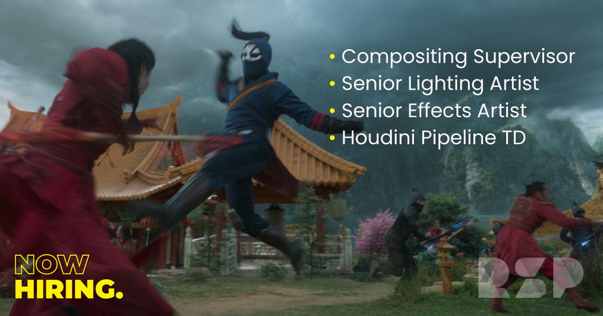 rspvfx's tweet photo. We have some amazing projects scheduled and are looking to fill a number of roles. 
Come join our team!
To apply visit:
 https://t.co/lsZS2OoB2o
#rspvfx #nowhiring #compositingsupervisor #seniorlightingartist #houdinipiplelineTD#senioreffectsartists https://t.co/DFLEvL7aBg