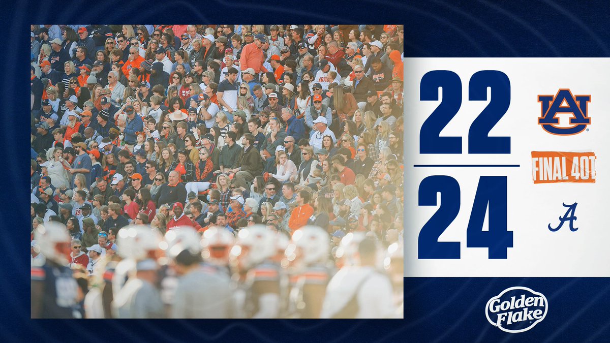 AuburnFootball's tweet photo. Final from Jordan-Hare

#WarEagle | #AuburnMade https://t.co/cxshu2JPK4