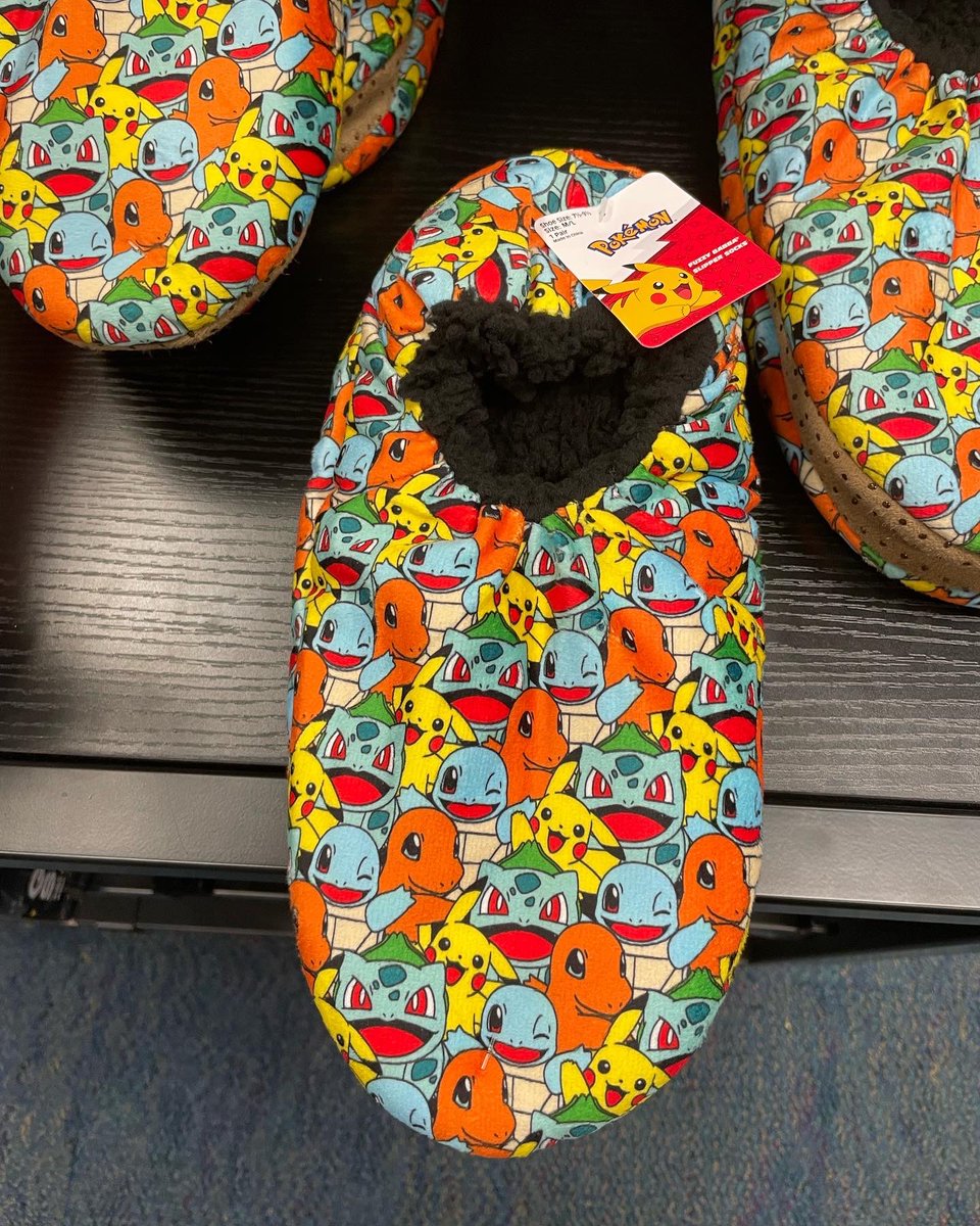 nintendomerch's tweet photo. Pokemon Fuzzy Babba Slipper Socks pairs are hitting GameStop for $12.99! https://t.co/qUSRhf5kbw