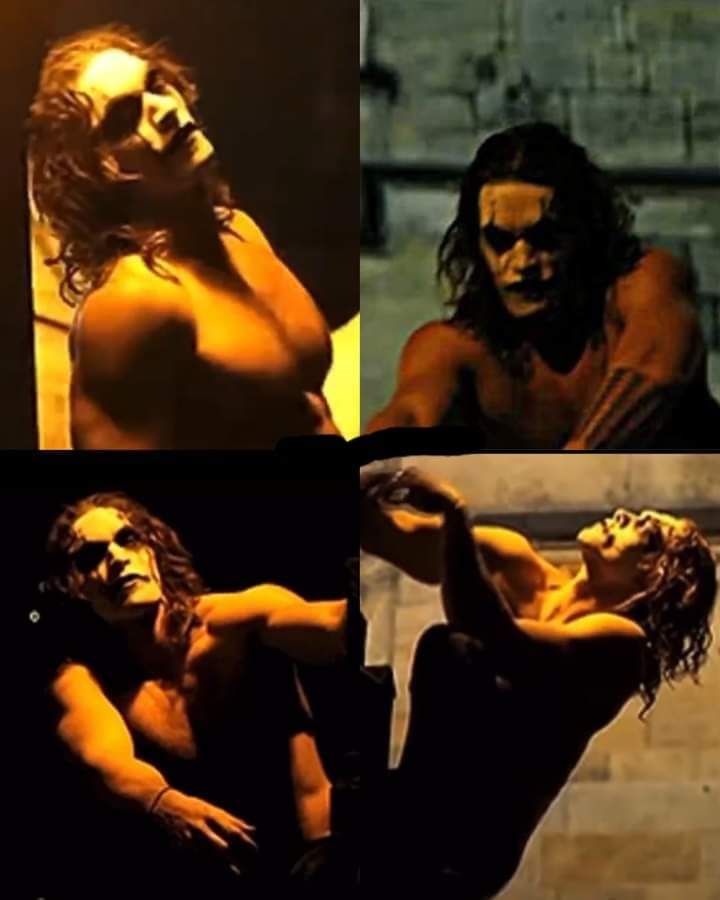 Imágenes inéditas de las pruebas de cámara de #jasonmomoa para el remake de #TheCrow que fue cancelado. 🎬