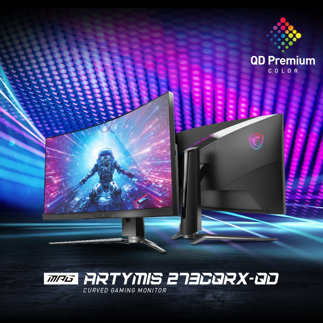 msigaming's tweet photo. Check out our first gaming monitor with QD Premium Color!  👀🌈 Can't wait to enjoy the most vivid gaming experience than ever? Here you go 👉 https://t.co/M9CCNhRpEi
#MSIGamingMonitor #MPG_ARTYMIS_273CQRX_QD #MPG_ARTYMIS_273CQR_QD https://t.co/sBYgOKKKdX