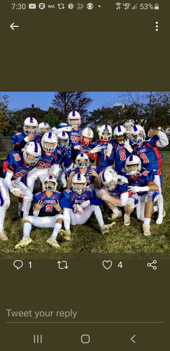 WT Jr High Champions - 12-2 down goes Eastern.
10 &amp; 0 - SJI Champs
<a href="/high_wt/">WT Jr High FB</a> <a href="/MSchatz22/">Mike Schatzman</a> <a href="/jake_piccoli/">Jake Piccoli</a> <a href="/EthanWechter/">Ethan Wechter</a> <a href="/jake_wisor/">Jake Wisor</a> <a href="/MarkeithCarr/">markeith carr II</a> <a href="/Gabepalaganas60/">Gabe</a> <a href="/coleaquino2/">ColeAquino</a> <a href="/hans_cole/">Cole Hans</a> <a href="/raymondmcfall48/">Ray McFall</a> <a href="/JyairMoore/">Jyair Moore</a> <a href="/MattDeFranco3/">Matt DeFranco</a>