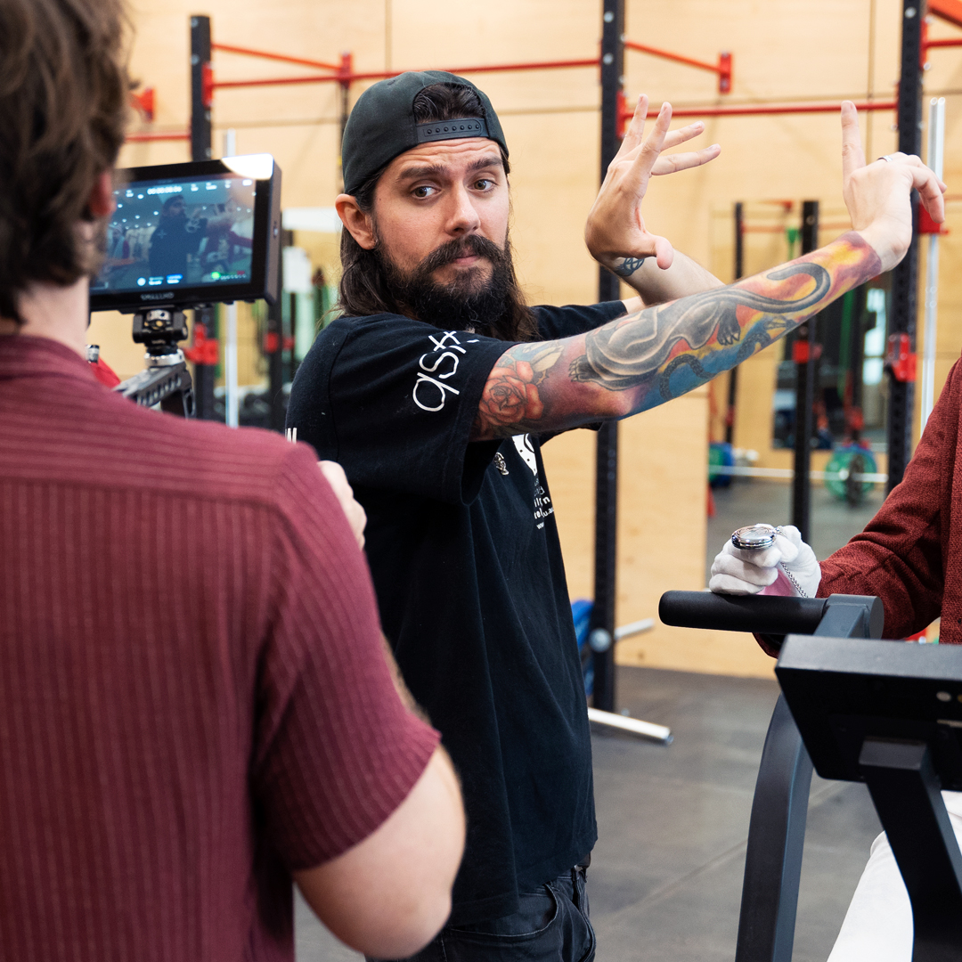 Cohere_AV's tweet photo. As well as coordinating talent, Hayden loves working with the best young cinematographers in the game. This allows him to step off the gear and focus on what he does best, talk with his hands and direct. #videoproduction #behindthescenes https://t.co/GzHGUzFhfi