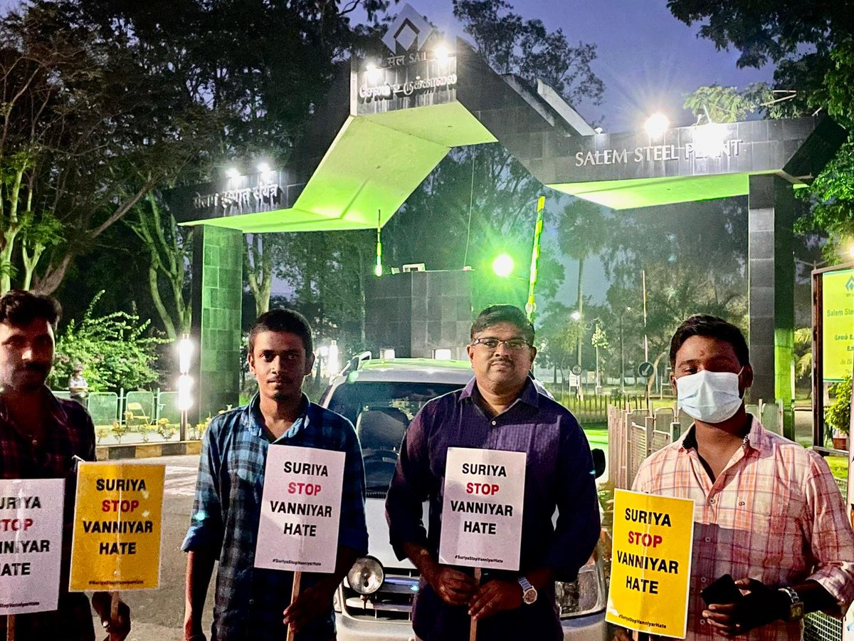 villagemedia16's tweet photo. Suriya and news media @News18TamilNadu @galattadotcom @behindwoods  intentionally defamed the single largest community in TN. We are on the road and demand to stop vanniyar hate immediately.

Social Media Forum
Salem City

#SuriyaStopVanniyarHate #StopVanniyarHateNow https://t.co/3tL6aTvLxj