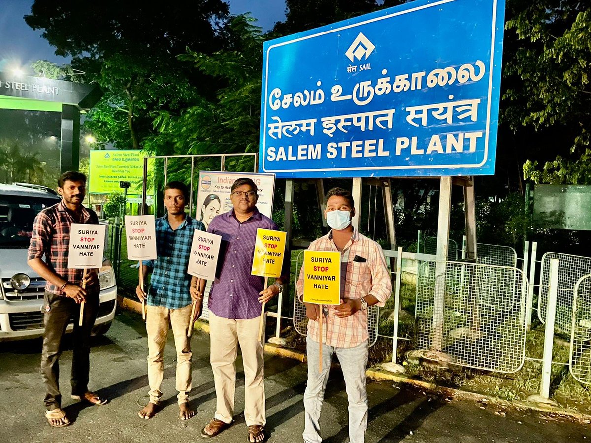 villagemedia16's tweet photo. Suriya and news media @News18TamilNadu @galattadotcom @behindwoods  intentionally defamed the single largest community in TN. We are on the road and demand to stop vanniyar hate immediately.

Social Media Forum
Salem City

#SuriyaStopVanniyarHate #StopVanniyarHateNow https://t.co/3tL6aTvLxj