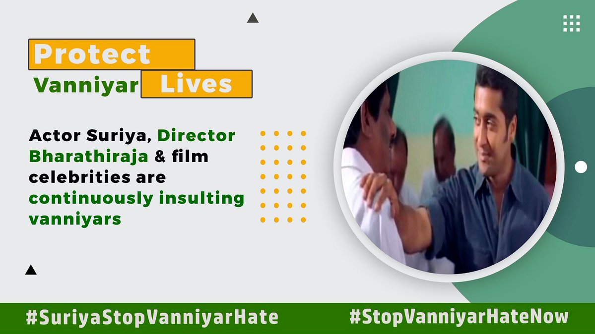 villagemedia16's tweet photo. Suriya &amp; news media are targeting vanniyars with plan. They do not do any logical check, but simply point innocent vanniyars for any incident. 

#SuriyaStopVanniyarHate #StopVanniyarHateNow https://t.co/9qH3OGIvoz