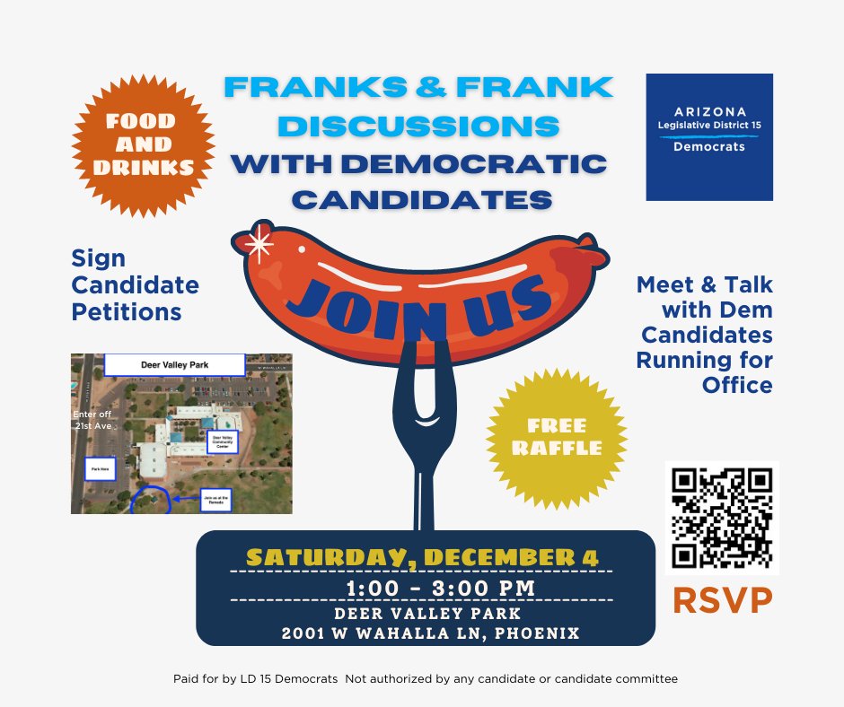 Dem candidates for AZ AG <a href="/DiegoforAZ/">Diego Rodriguez</a> <a href="/krismayes/">Kris Mayes</a> Robert McWhirter will be joining us Dec 4th, will you?