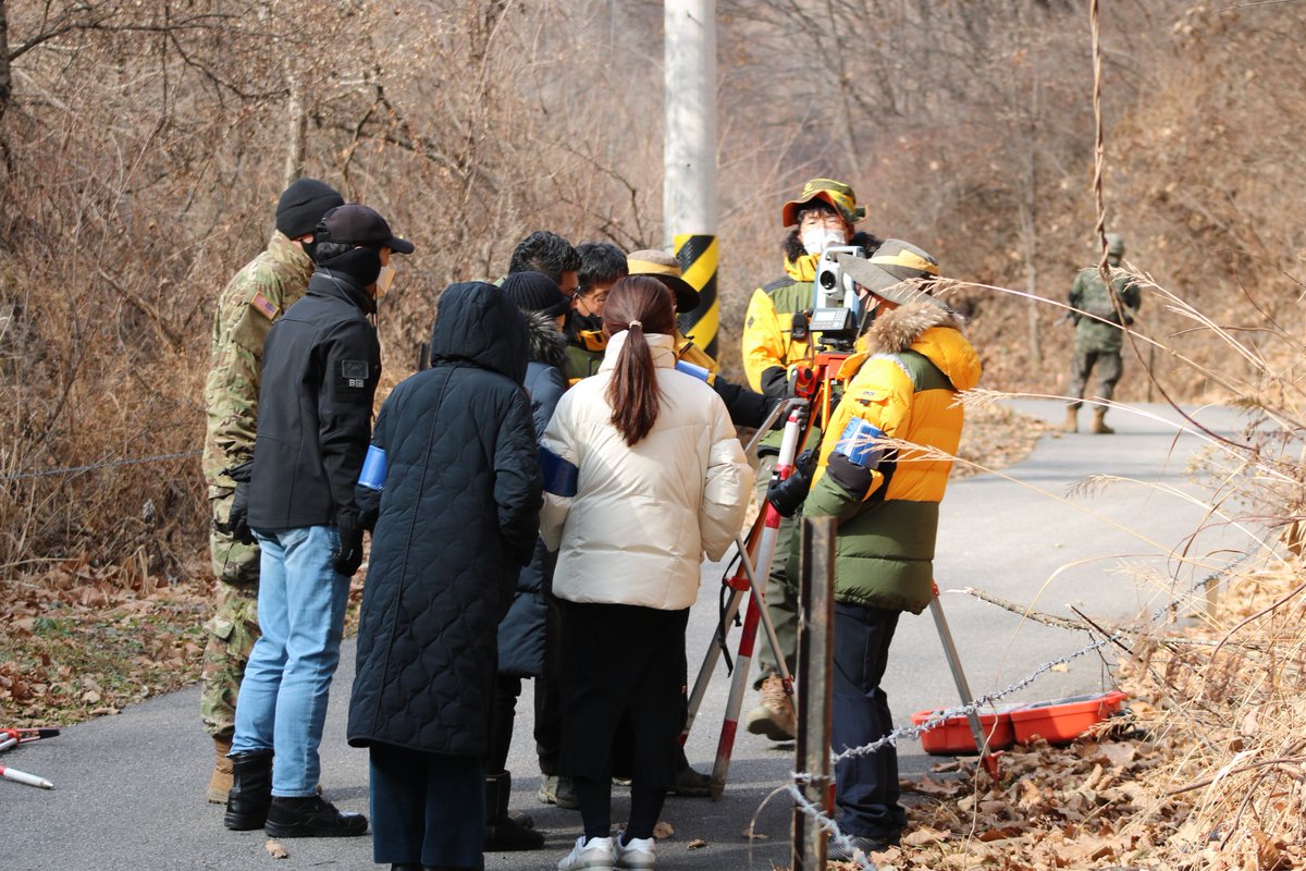 UN_Command's tweet photo. #UNC🇺🇳 continued its support to #PeaceZoneInitiative surveys with the #ROK🇰🇷 government colleagues last week. For this trip, the team headed to the #DMZ near Goseong as part of a socio-historical project to find & document villages lost during the #KoreanWar. https://t.co/sXxihxnQUj