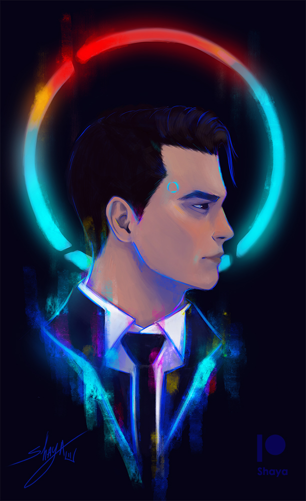 ShayaFury's tweet photo. Neon Connor a.k.a. @BryanDechart from @Detroit_Game @Quantic_Dream #fanart 
I had so much fun making this fan art! I used my @wacom for making this one!
I hope you like it!
#art #artist #ArtOfTheDay #neonart #digitalart #digitalartist #DetroitBecomeHuman  #digitalpainting https://t.co/AkaamcpRGI