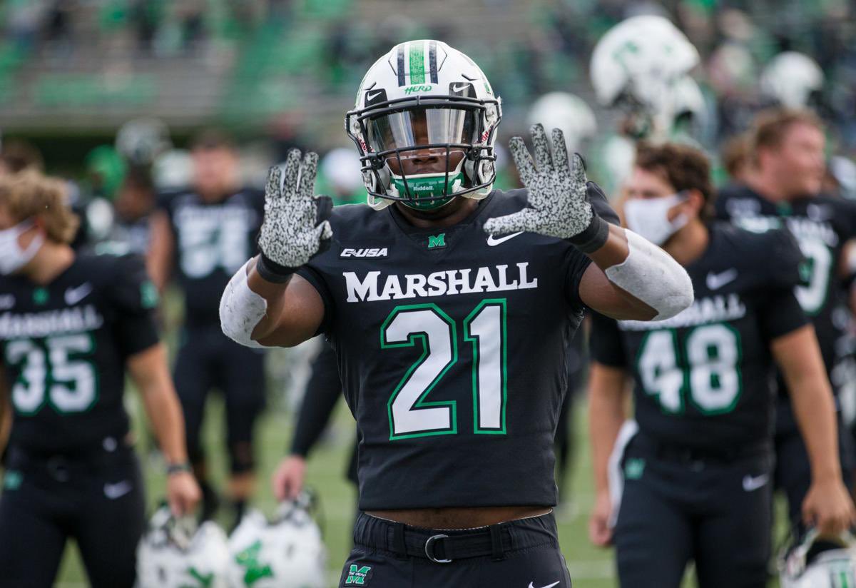 After a great gameday visit, I am fired up to announce that I have received an offer from Marshall University! #GoHerd <a href="/CoachEMorrissey/">Eddy Morrissey</a> <a href="/CoachHuff/">Charles C. Huff</a>