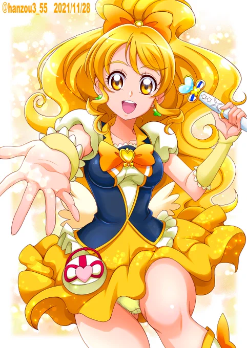 この間TLにキュアハニーの画像が色々と流れてきたりして、描きたい熱が上がってきたので、久しぶりに挑戦してみました☺️ 