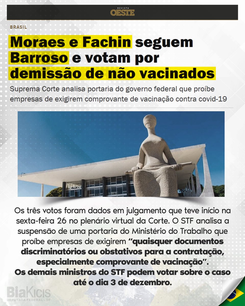 Biakicis's tweet photo. Me faltam palavras para expressar minha indignação e minha preocupação. #PassaporteSanitarioNao https://t.co/kO3r0BplnF