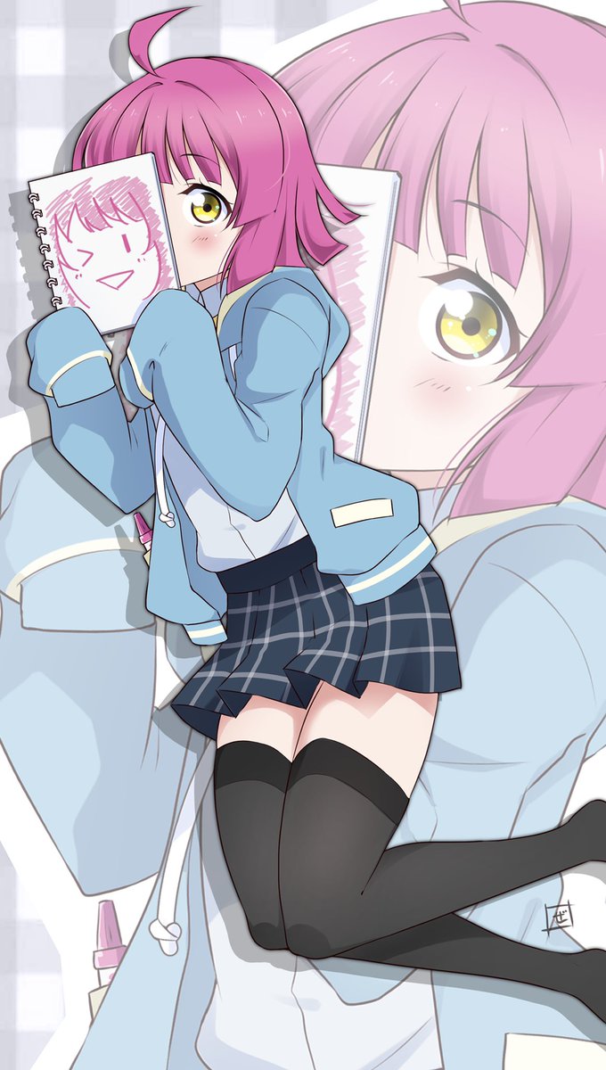 天王寺璃奈 「#いいニーハイの日
ニーハイすこ🥰 」|ぜろのイラスト