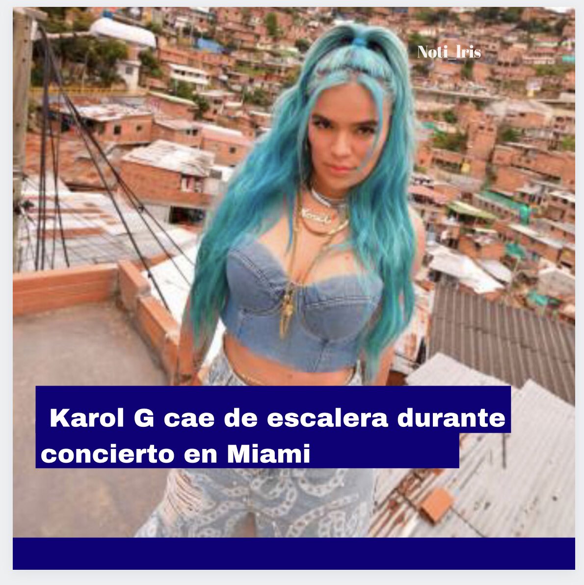 #Entretenimiento| Durante un concierto a casa llena en el FTX Arena, en Miami, la artista colombiana Karol G sufrió una  caída que la hizo rodar por aproximadamente 15 escalones, cuando ésta empezó a cantar su exitoso tema “Ahora me llama”. 

  bit.ly/3E4E9PO