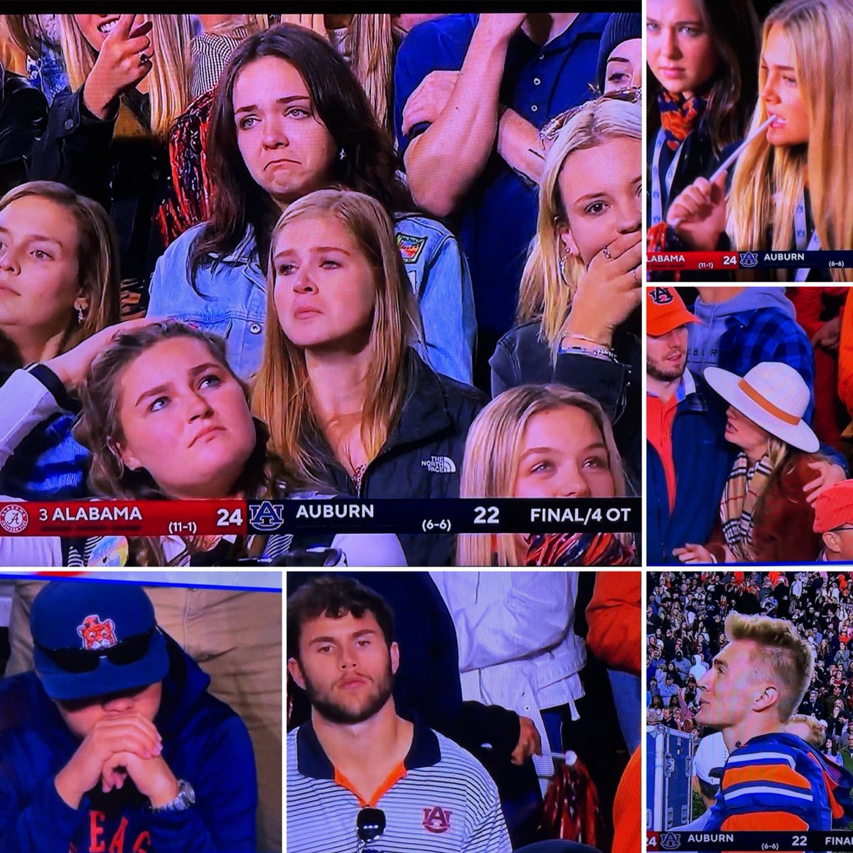 Fans get their 15 seconds of fame.. 😂 #IronBowl #IronBowl2021 #alabamaVSauburn #BAMAvsAUB <a href="/AlabamaFTBL/">Alabama Football</a> <a href="/CBS/">CBS</a>