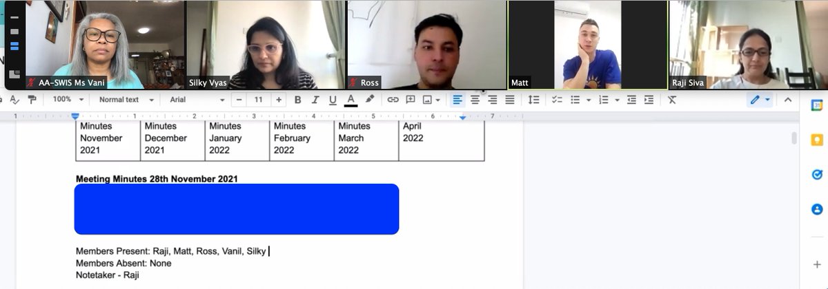 #SENIA_Shenzhen Board members final meet as we prepare for the 2021 #SENIA conference - 'Learning ecosystems: Supporting #Inclusive School Communities' watch party <a href="/SWISRocs/">Shen Wai International School</a> <a href="/silkjay/">Silky Vyas (she/her)</a> <a href="/rajisiva21/">Raji Siva</a> <a href="/Mixolydian_kiwi/">Frithaj</a>