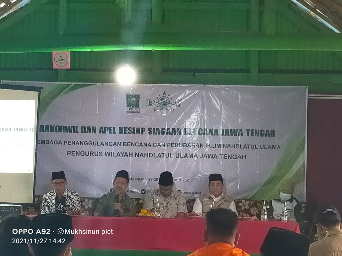 KangSumadi_'s tweet photo. Rakorwil dan Apel Kesiapsiagaan Relawan LPBI NU Jawa Tengah
Di Wahana wisata Kali Paingan Kajen Pekalongan.
#SalamTangguh
#NUPeduli
@PPLPBINU 
@pwlpbinujateng 
@YayahRuchyati https://t.co/IRIGJ7YJFS