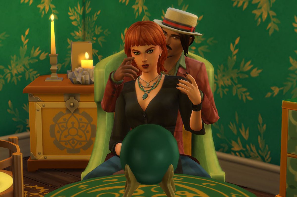mio_sulsul's tweet photo. ギドリーとテンペランス🔮👻
#Sims4ParanormalStuff #ClaudeRenéDuplantierGuidry #Temperance #Sims4 #シムズ4 https://t.co/zOGUSgUC76