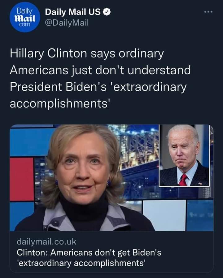 SamGH98239545's tweet image. Hillary Continues To Be Out Of Touch 😡😡
The Pelosi-Biden-Clinton Is Taking America In The Wrong Direction Their Approach To Solving Every Problem Is To Grow The Size Of The Government, When Most Lowans Just Want Government To Get Out Of The Way 🔥🔥
#AshleyHinson