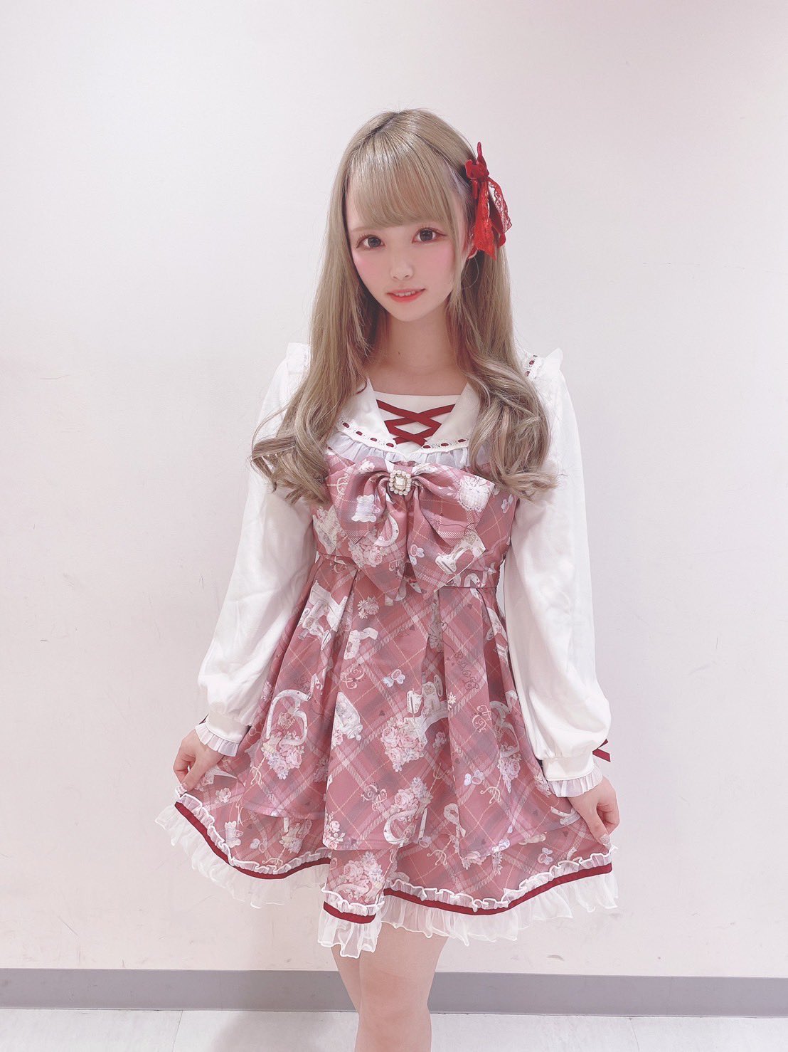 ♡ LIZLISA ♡ Sewing Bear柄セットアップ ピンク - ミニワンピース ♡ LIZLISA ♡ Sewing Bear柄セットアップ ピンク - ミニワンピース
