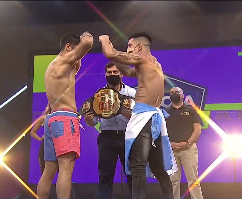 FordewinMMA's tweet photo. Pelea por el campeonato de las 155 libras en #LFN4
Felipe “El Rayo” Loyola 🇨🇱 vs Alan Villalba 🇦🇷
#MMATwitter #MMAxTNTSports https://t.co/CRUTqIBxI7