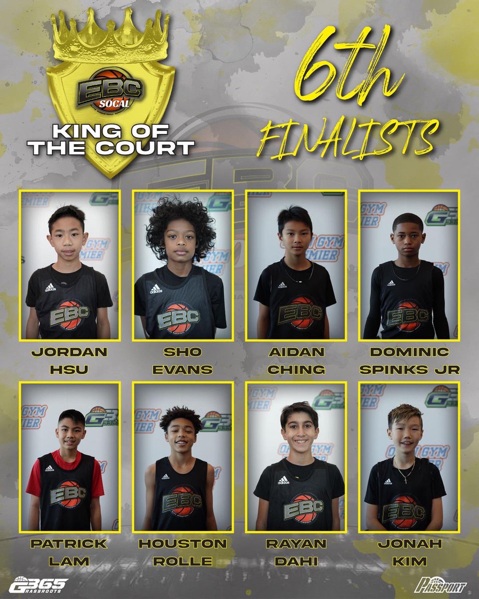 EBC_Camps's tweet image. #EBCSoCal King of The Court Finalists for tomorrow‼️👑 Who’s taking home the crown?! @OpenGymPremier @Grassroots365
