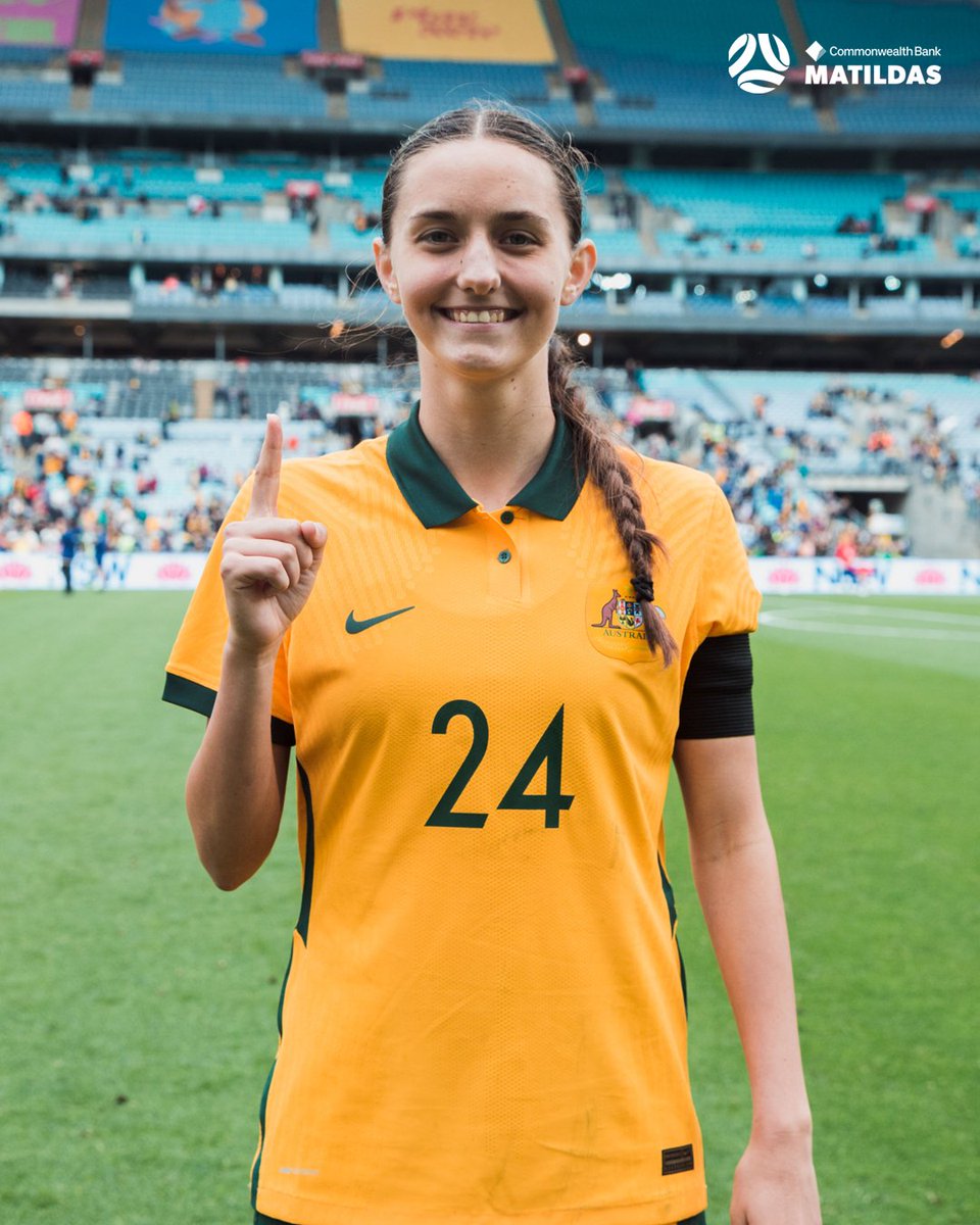 TheMatildas's tweet photo. We welcomed one debutant into our family yesterday, cap #218 @JessikaNash04!

Congratulations, Jess 👏

#AUSvUSA #WeAreMatildas https://t.co/yiMIC4lHZh