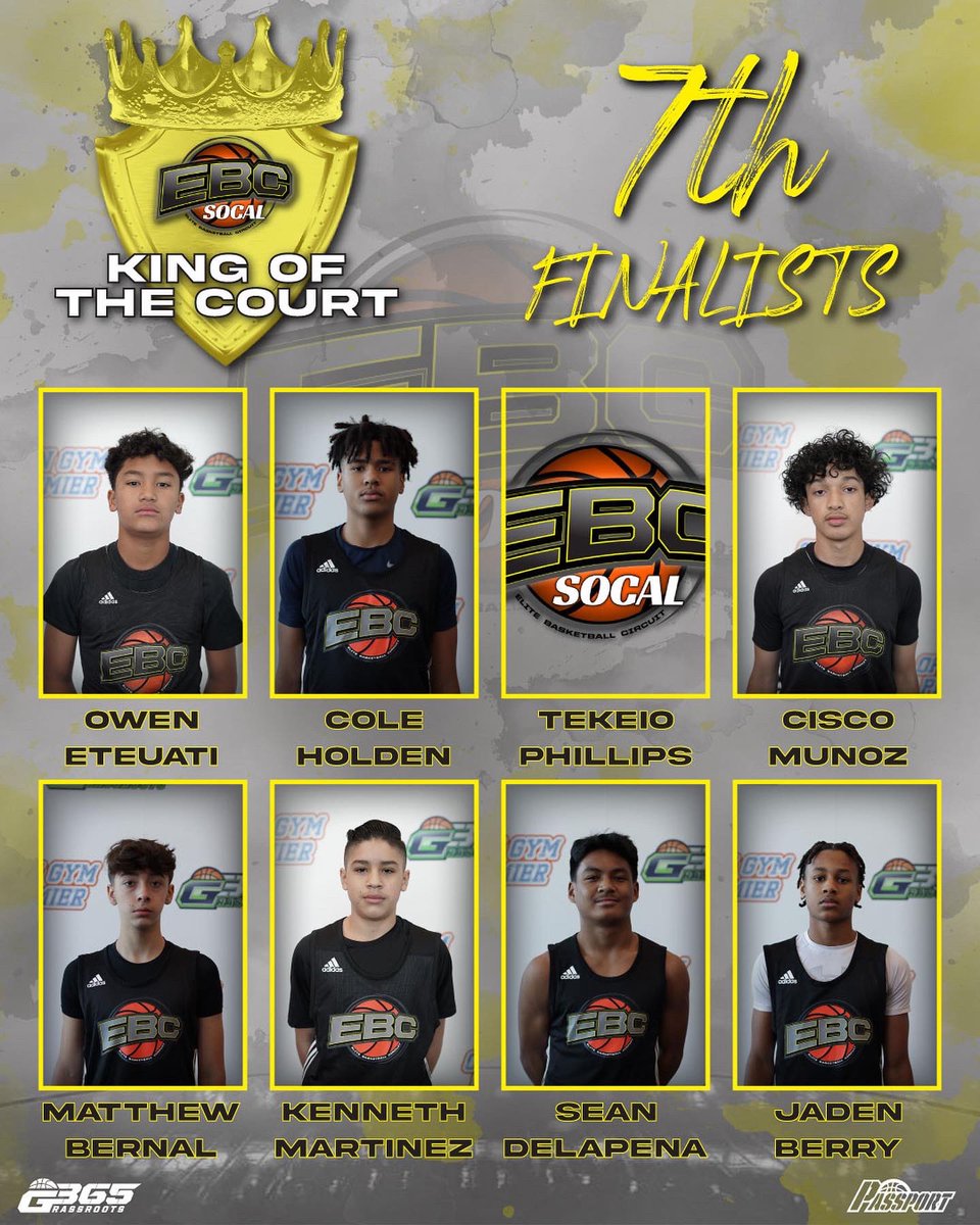 EBC_Camps's tweet image. #EBCSoCal 7-8 grade King of The Court Finalists‼️