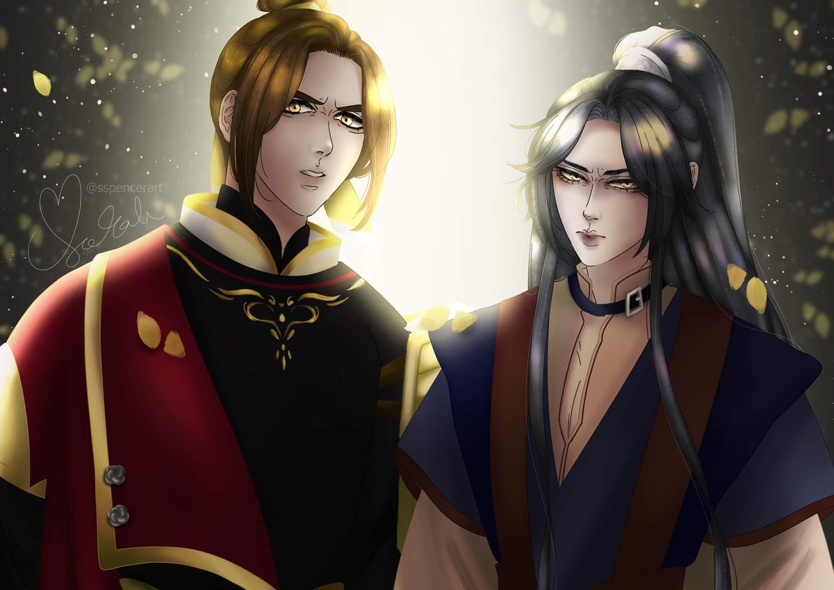 sspencerart's tweet photo. When the inlaws don't approve 👏
Xie Lian: *sweating*

#天官赐福 #TGCF #HeavenOfficialsBlessing #fengqing #fengxin #muqing #MXTX https://t.co/2fg0Qp9L6j