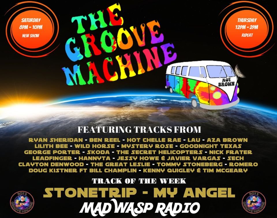 Thank you Roy Brown for including me on your Groove Machine program! #boomboxpenguins #MysteryRose #MadWaspRadio