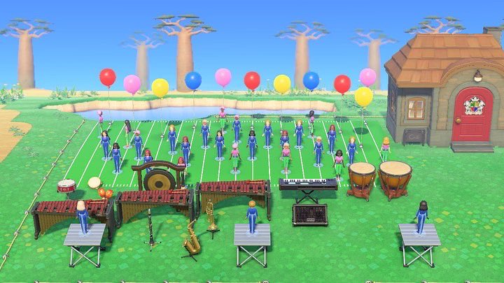 MrChitmon's tweet photo. This @animalcrossing villager asked me to design a “Marching Band HQ” vacation home for her! Best home I’ve ever designed! https://t.co/MjgqsxYFKE