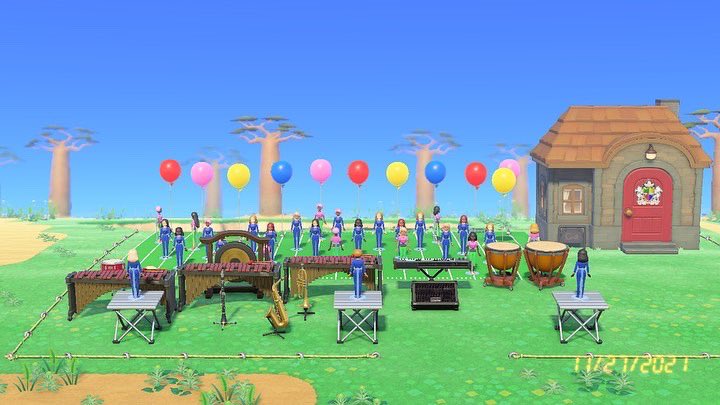 MrChitmon's tweet photo. This @animalcrossing villager asked me to design a “Marching Band HQ” vacation home for her! Best home I’ve ever designed! https://t.co/MjgqsxYFKE