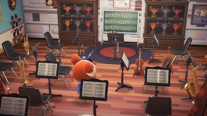 MrChitmon's tweet photo. This @animalcrossing villager asked me to design a “Marching Band HQ” vacation home for her! Best home I’ve ever designed! https://t.co/MjgqsxYFKE