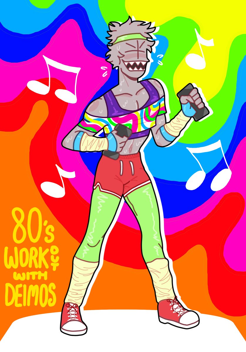 _King0K_'s tweet photo. 80’s Workout with Deimos 🏋️🎶

#MadnessCombat #Deimos https://t.co/cgMkCVZtkl