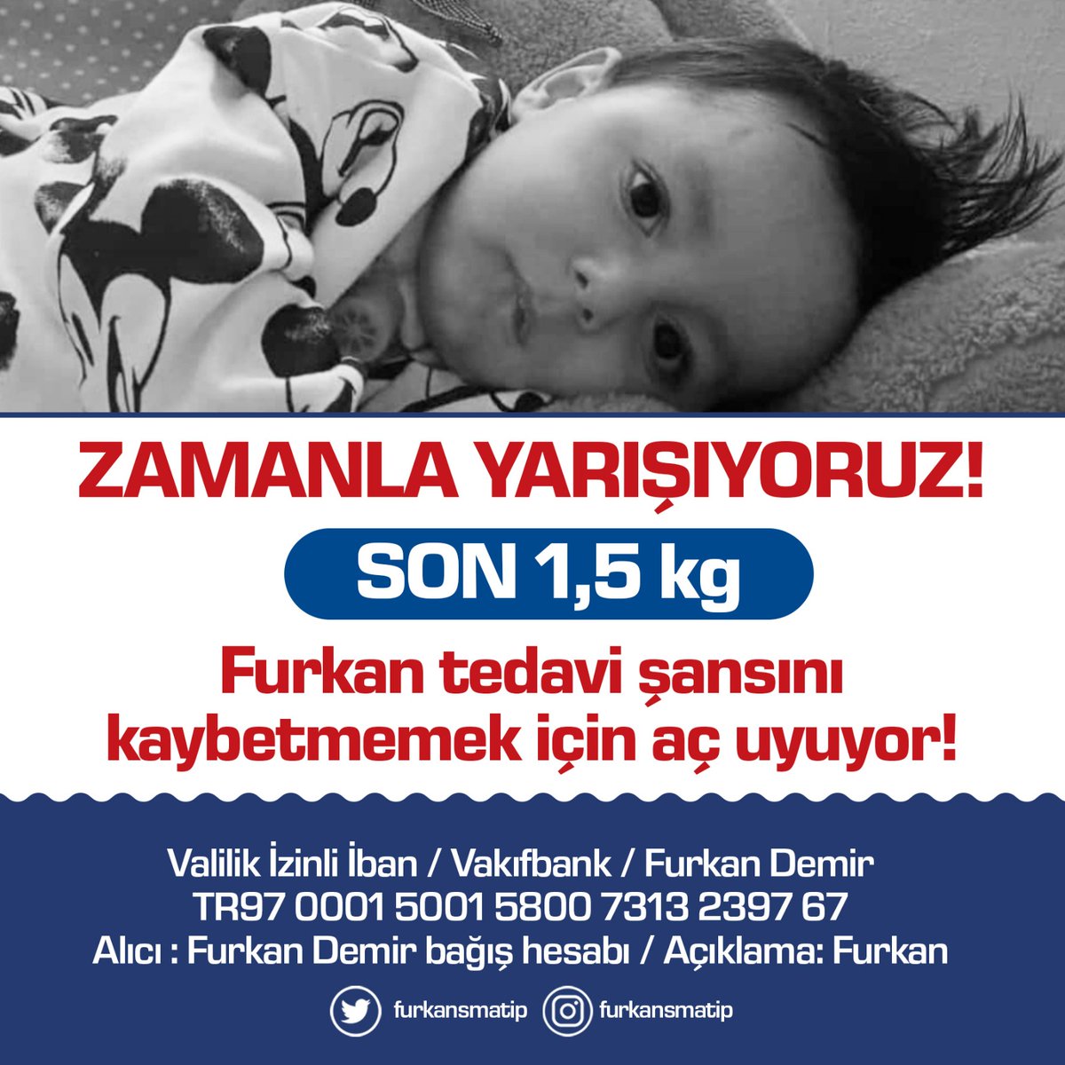 Bir Canı Kurtarmak Bizim 1 Tuşumuza bağlı iken,Neden çok görüyoruz?
Ölünce Değil Yaşarken Sahip Çıkın oğluma 😔🙏 Oğlum SMA ile mücadele ediyor maddi manevi destekleriniz ile bu mücadeleyi oğlum kazanabilir lütfen susmayın
Mert Günok Rümeysa Kula Orhan Gencebay #KURlakurulmadık