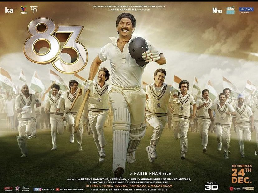 rohitjswl01's tweet photo. Wonderful Poster I must say…
83 all set to release on 24th Dec 2021
#83Wc #Wc83 #ThisIs83 #SajidNadiadwala #RanveerSingh https://t.co/eOGiQuua5E
