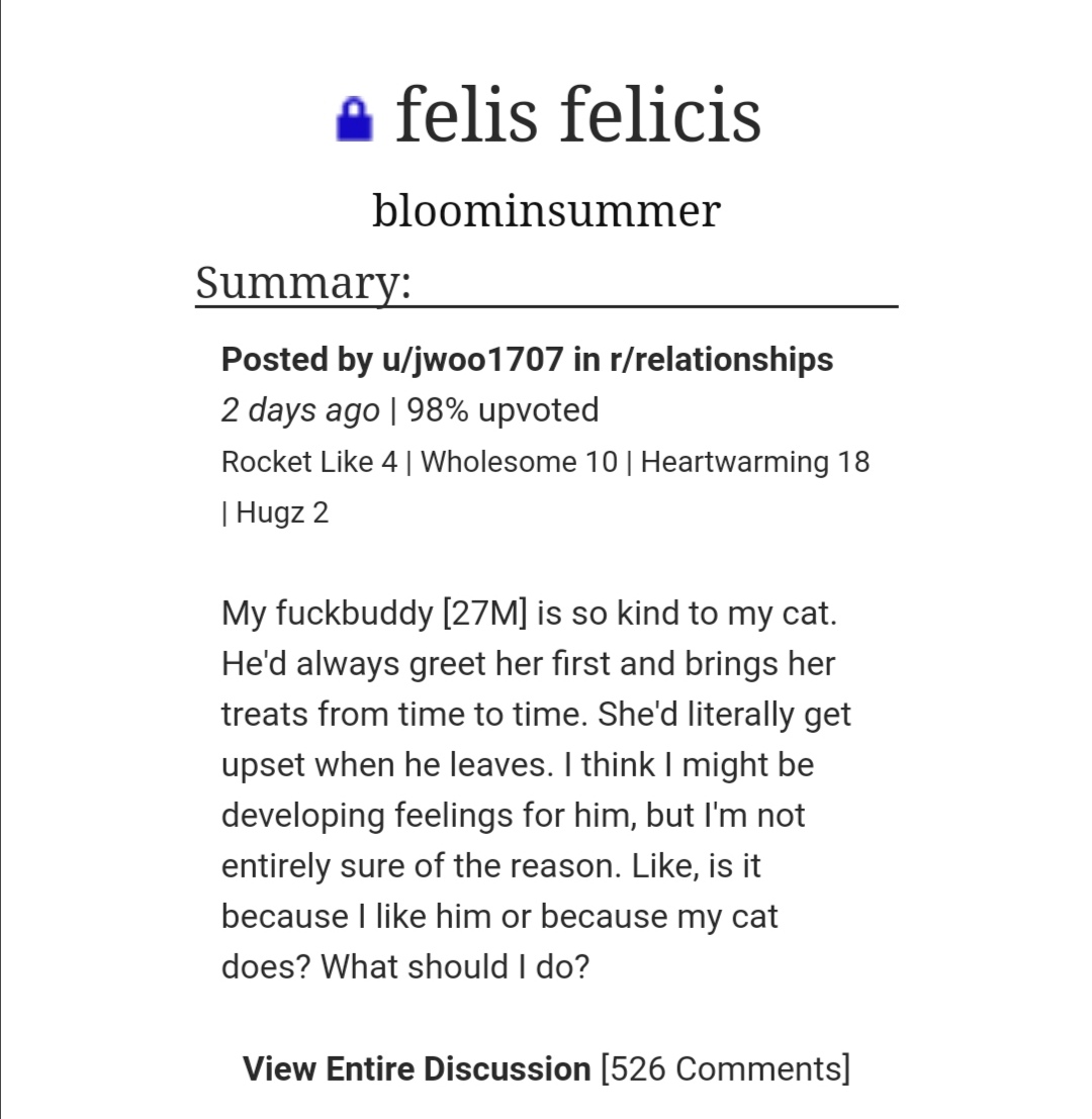 Wholesome feelings ^_^ : r/AO3
