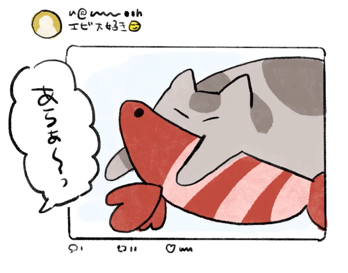 今日の絵日記です🦐 
