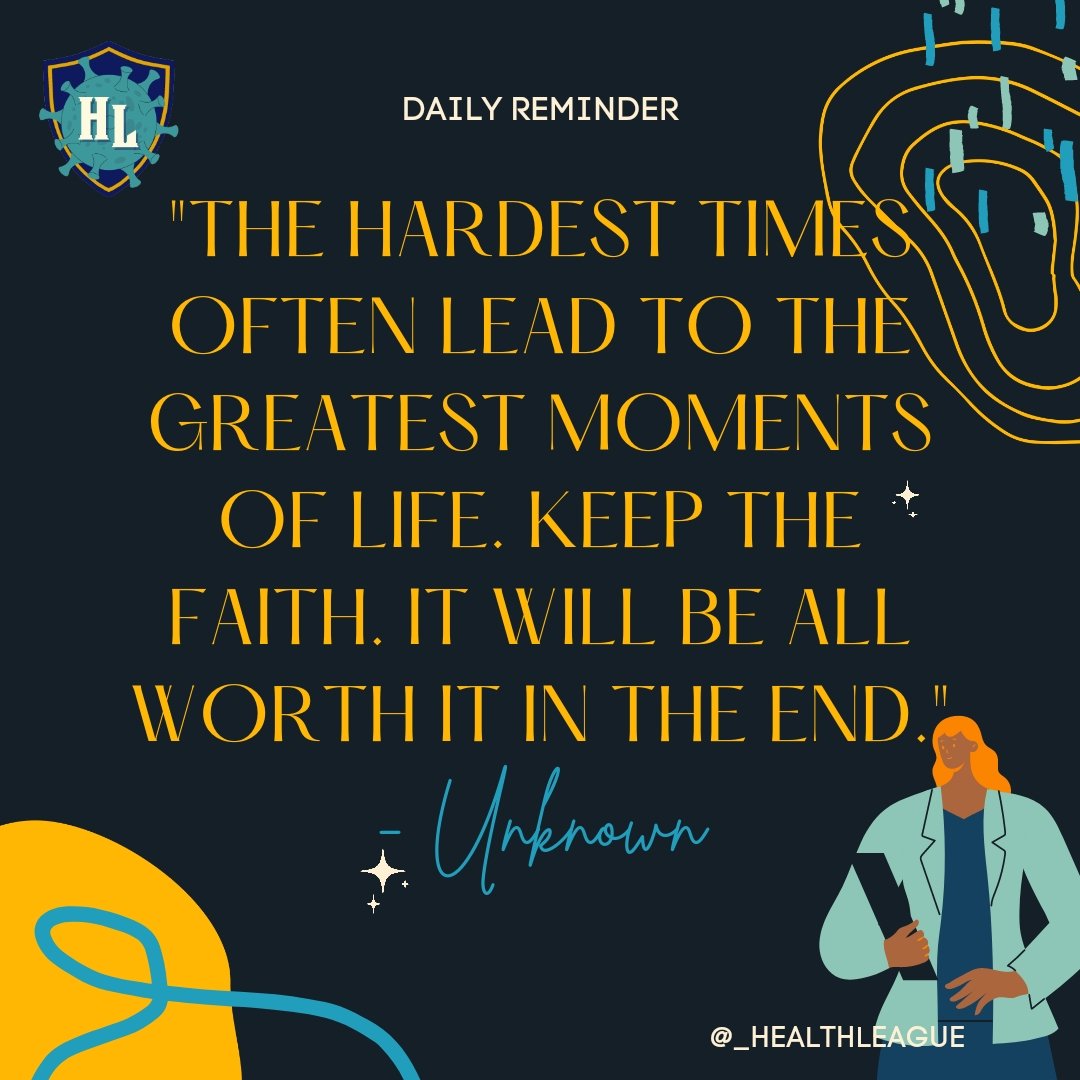 _HEALTHLEAGUE's tweet photo. Good day, co-Leagues! Let's spread positivity, and deliver our messages to our Modern Heroes! Here's a daily reminder to start everyone's day!

#HEALTHLEAGUE #HEALTHLEAGUEKNOWS
#COVID19 #pandemic #healthworkers #healthcareworkers #medicalworkers #coronawarriors https://t.co/5zwBZlB8LP
