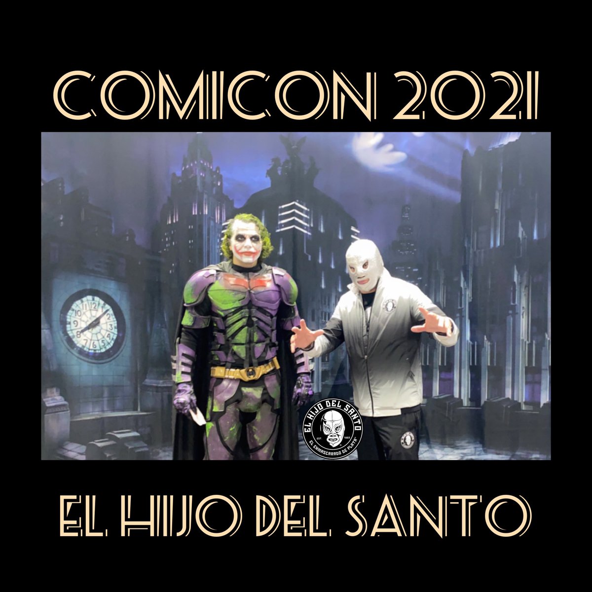 ElHijodelSanto's tweet photo. Gracias a todos nuestros amigos de @comic_con ¡Nos divertimos mucho! Los veo hoy, domingo 28 en el #booth2219 Gate C con mis amigos de @nuclearblastrecords
#comiccon #comicon2021 #comiconspecialedition #nuclearblast #music #tshirts #oficialmerch #comics #Elhijodelsanto https://t.co/ONQHq4Zn10