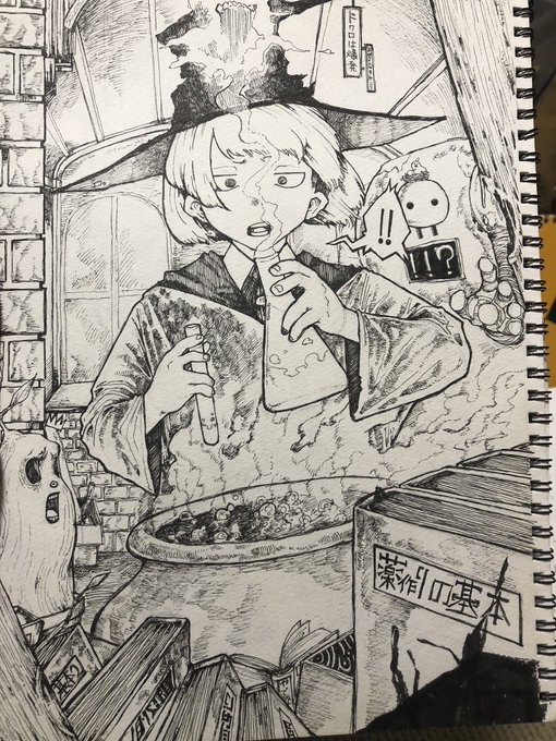昔アナログでこんなに丁寧に描いてたんだな、、、、、、 