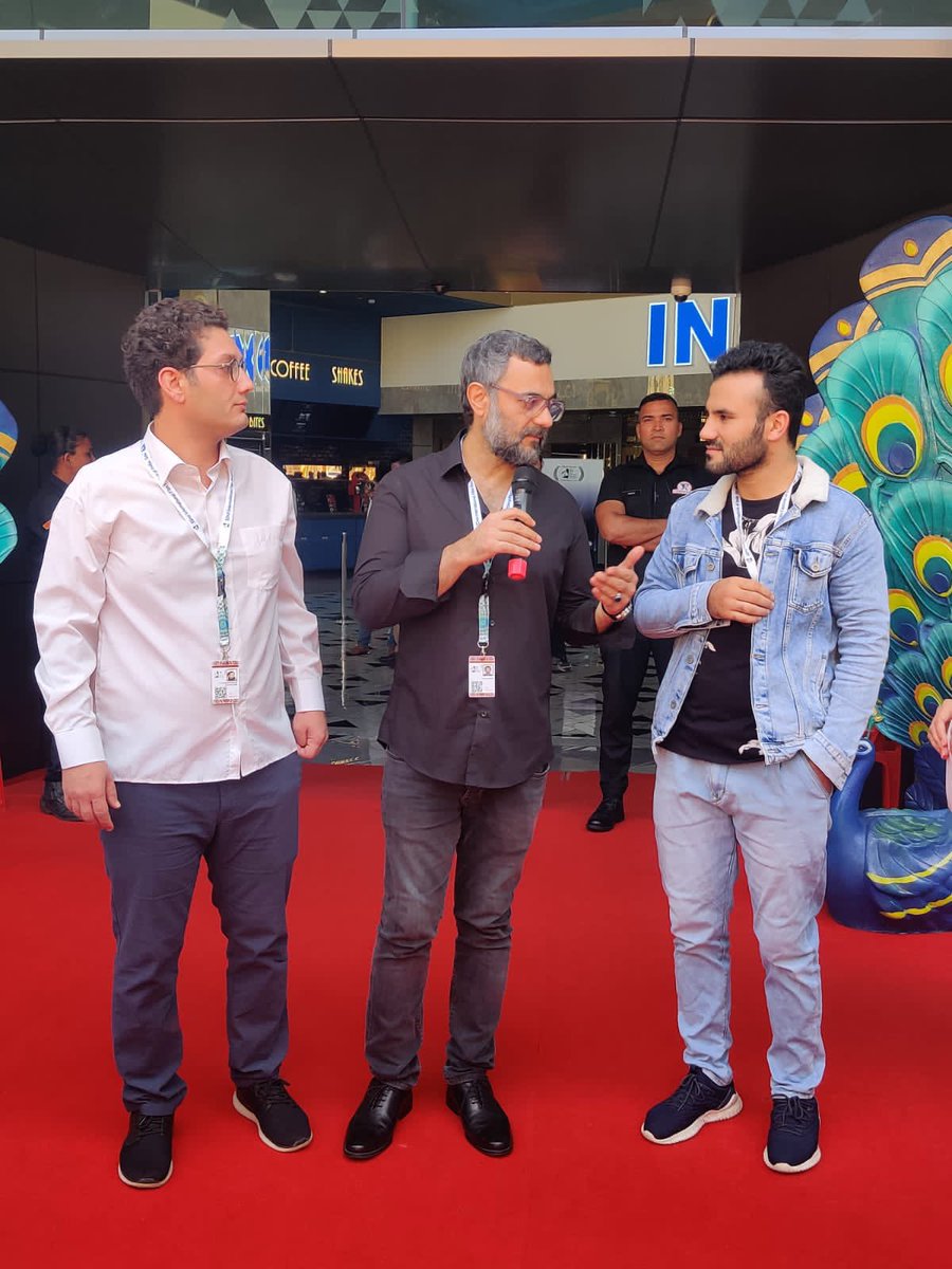 IFFIGoa's tweet photo. :DAY 8:
/Red Carpet/

Mr. Alireza Sanifer and Mr. Mohammadhossein Ghoorchian take the red carpet ahead of the screening of their movie, ‘Fathers’

#iffi52 #iffigoa #internationalfilmfestival #azadikaamritmahotsav #indiaat75 #goaat60 #day8 https://t.co/6y3gXDhXH3
